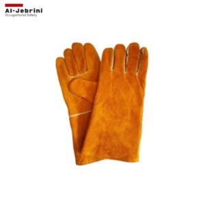 191 قفازات لحام مقاومة للحرارة جلد شامواه Heat Resistant Leather Welding Gloves – Split Leather