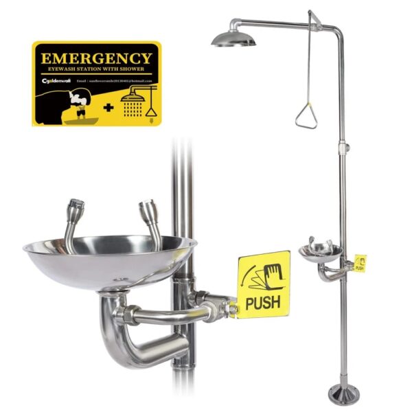 R3eMNwnUaCu4X0pPpN7YylmKDshSagjLEBJIK0JK Emergency Eyewash & Safety Shower Station دش أمان مع غسالة عيون للطوارئ