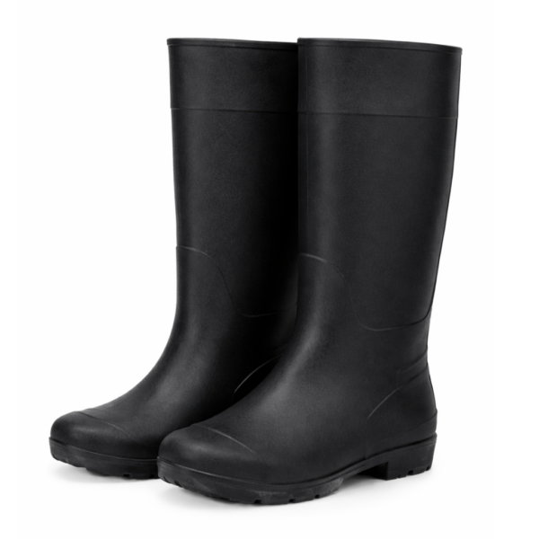 جزمة سلامة مهنية سوداء مقاومة للماء – للاستخدام الصناعي والأعمال الميدانية