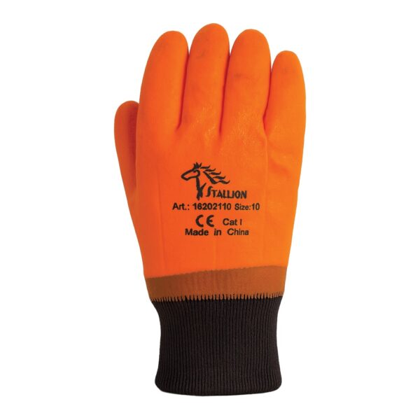 قفازات سلامة مطلية عالية الوضوح – قبضة مانعة للانزلاق للأعمال الصناعية - High Visibility Coated Safety Gloves – Anti-Slip Grip for Industrial Work