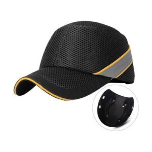كاب سلامة صناعي مع بطانة صلبة لون أسود