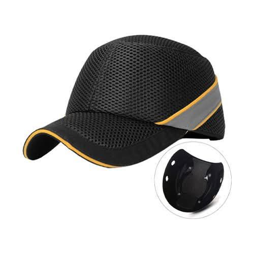 كاب سلامة صناعي مع بطانة صلبة لون أسود