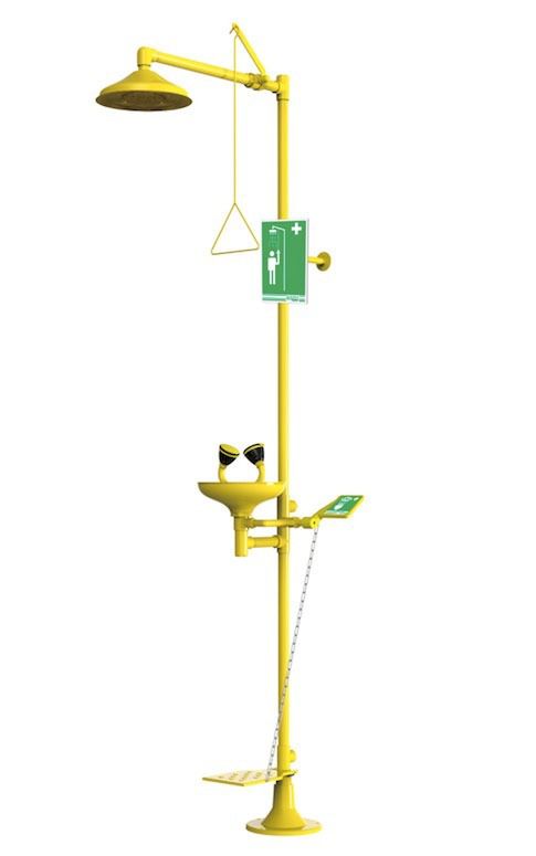 دش طوارئ أصفر