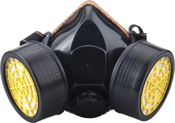 كمامة غبار دبل فلتر اصفر