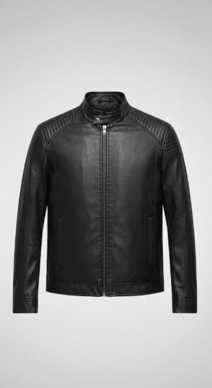 جاكيت جلد اسود